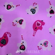 Printed Pvc | Elephant Print | Pink