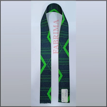 Printed Niwar | 1.5 Inch | Green